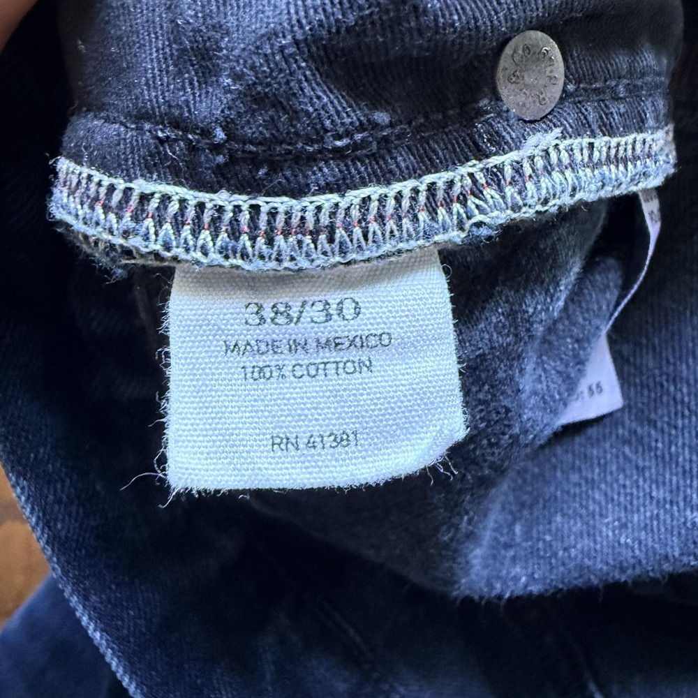 Polo Ralph Lauren Jeans Mens 38x30 Blue Slim Straight Denim Authentic Dungarees - Picture 12 of 13